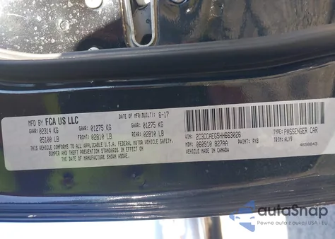 2017 Chrysler 300C from USA, damaged, VIN 2C3CCAEG5HH663026